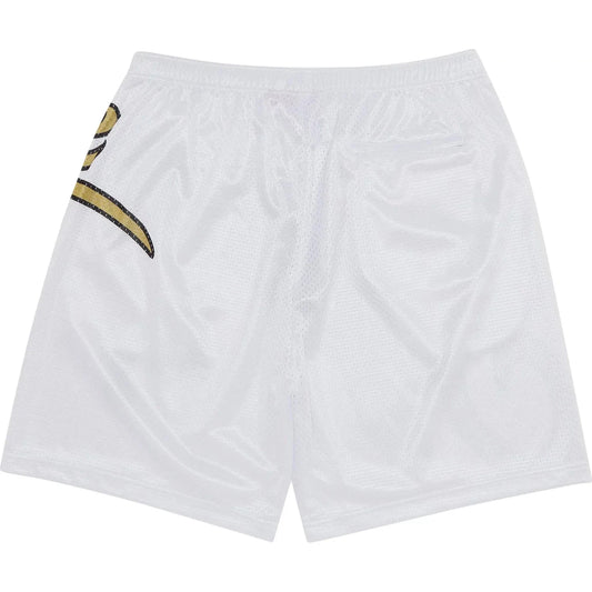 SUPREME BIG SCRIPT MESH SHORTS - WHITE