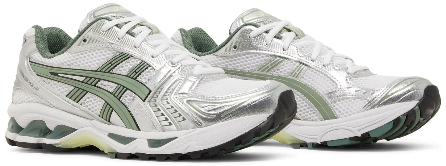 Asics Gel-Keyano 14 White Pure Silver Slate Grey Sage