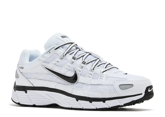 Nike P-6000 White Metallic Silver Black