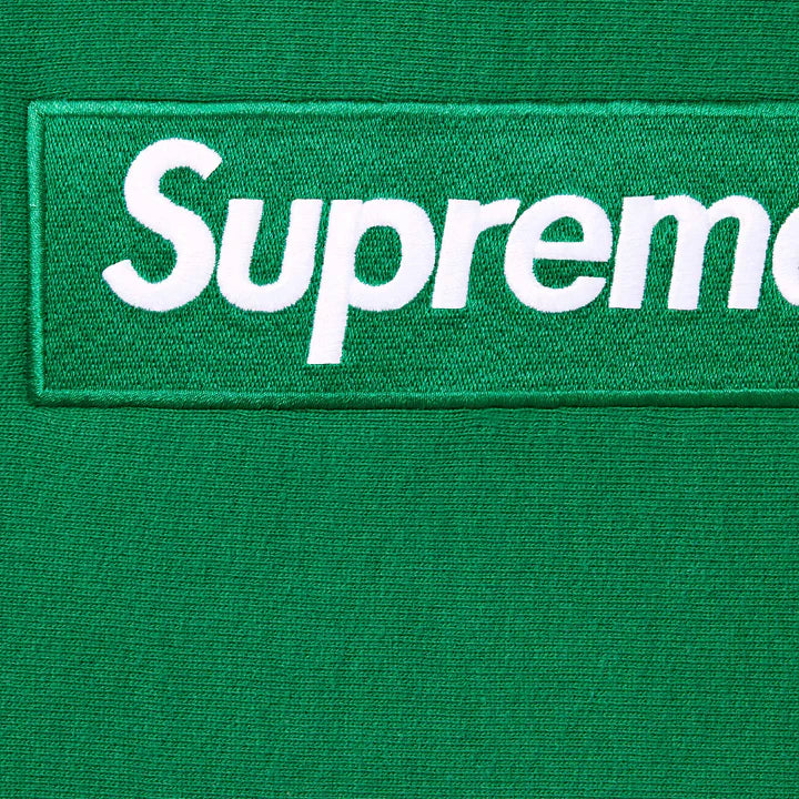 Supreme Box Logo 2024 Green Hooded Sweatshirt