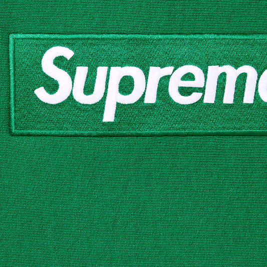 Supreme Box Logo 2024 Green Hooded Sweatshirt