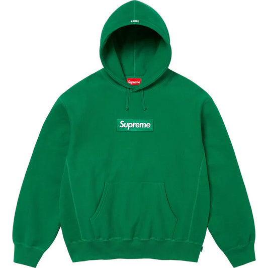Supreme Box Logo 2024 Green Hooded Sweatshirt