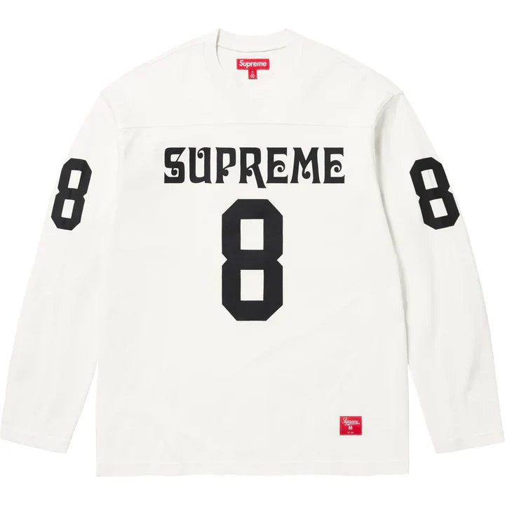 Supreme Affiliated L/S Football Top White