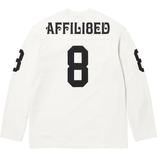 Supreme Affiliated L/S Football Top White